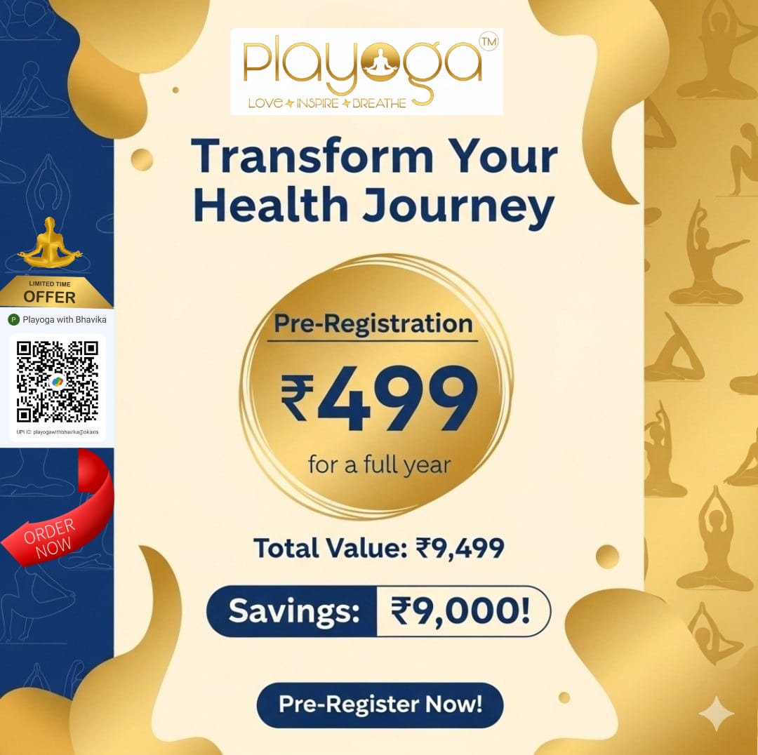 Playful yoga illustration